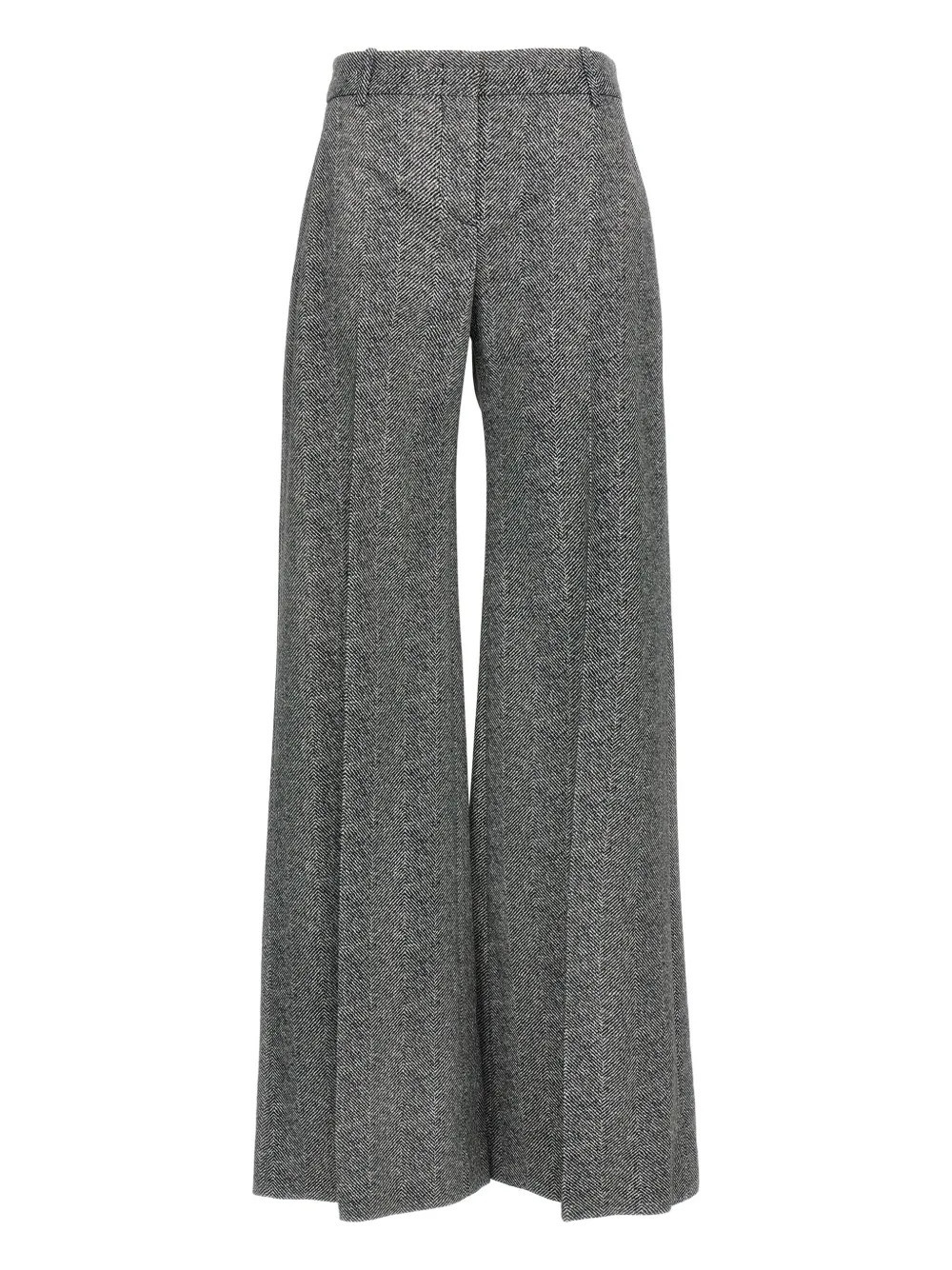 Ermanno Scervino herringbone flared trousers - Grey | Farfetch Global