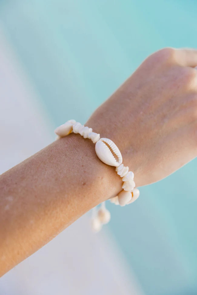 Adjustable Shell Bracelet Tori X Pink Lily | Pink Lily