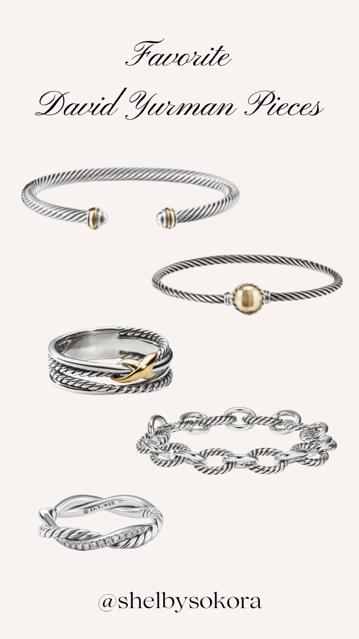 My favorite David Yurman staple pieces! 

#LTKstyletip #LTKGiftGuide #LTKMostLoved