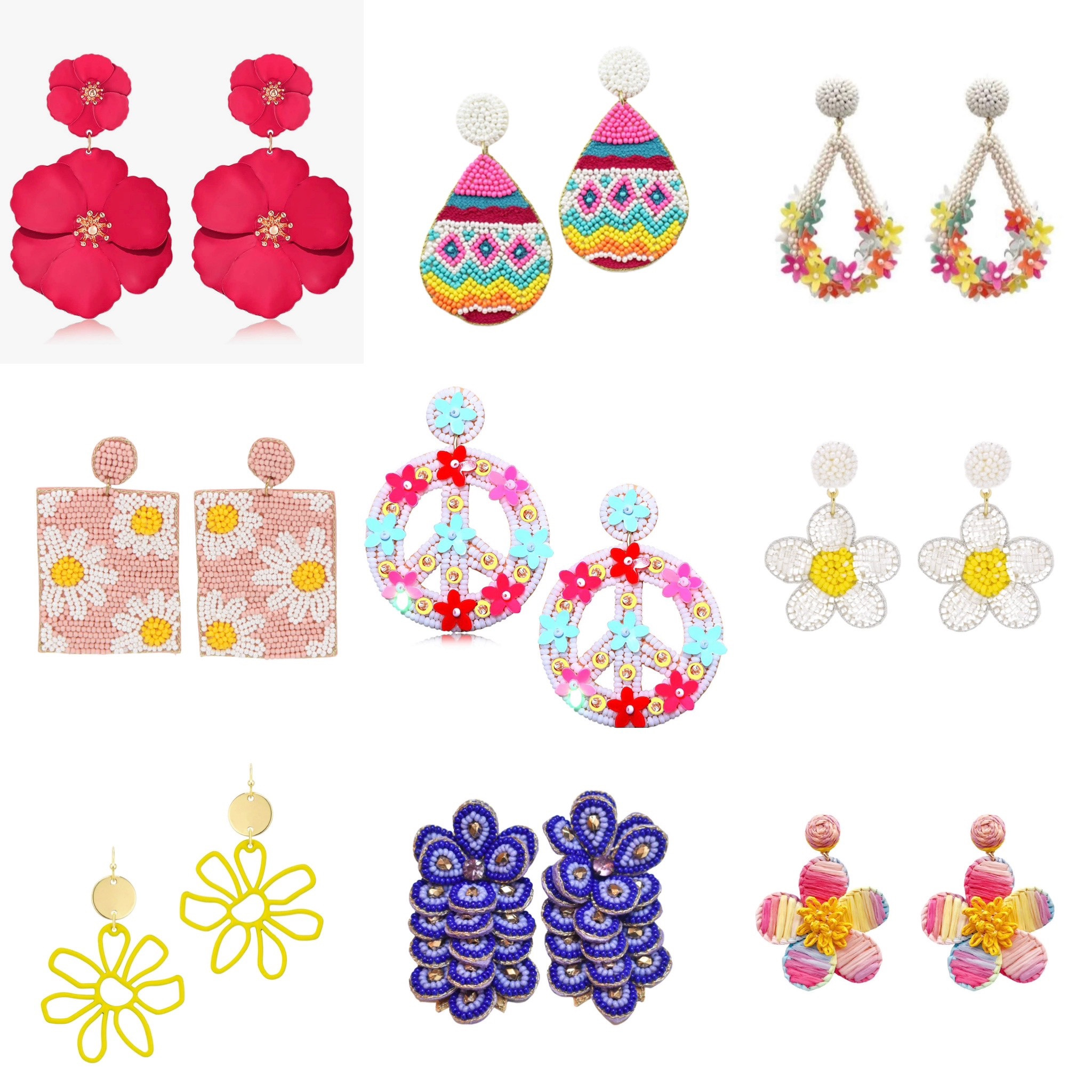 The peace sign earrings are in my Amazon storefront for earrings! ❤️