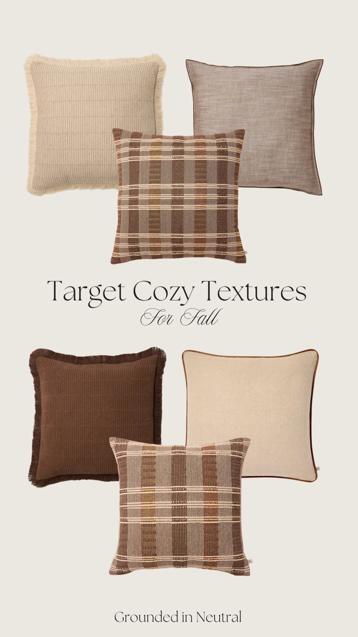 Cozy fall throw pillows from Target! Targ

#LTKHome #LTKSeasonal #LTKStyleTip