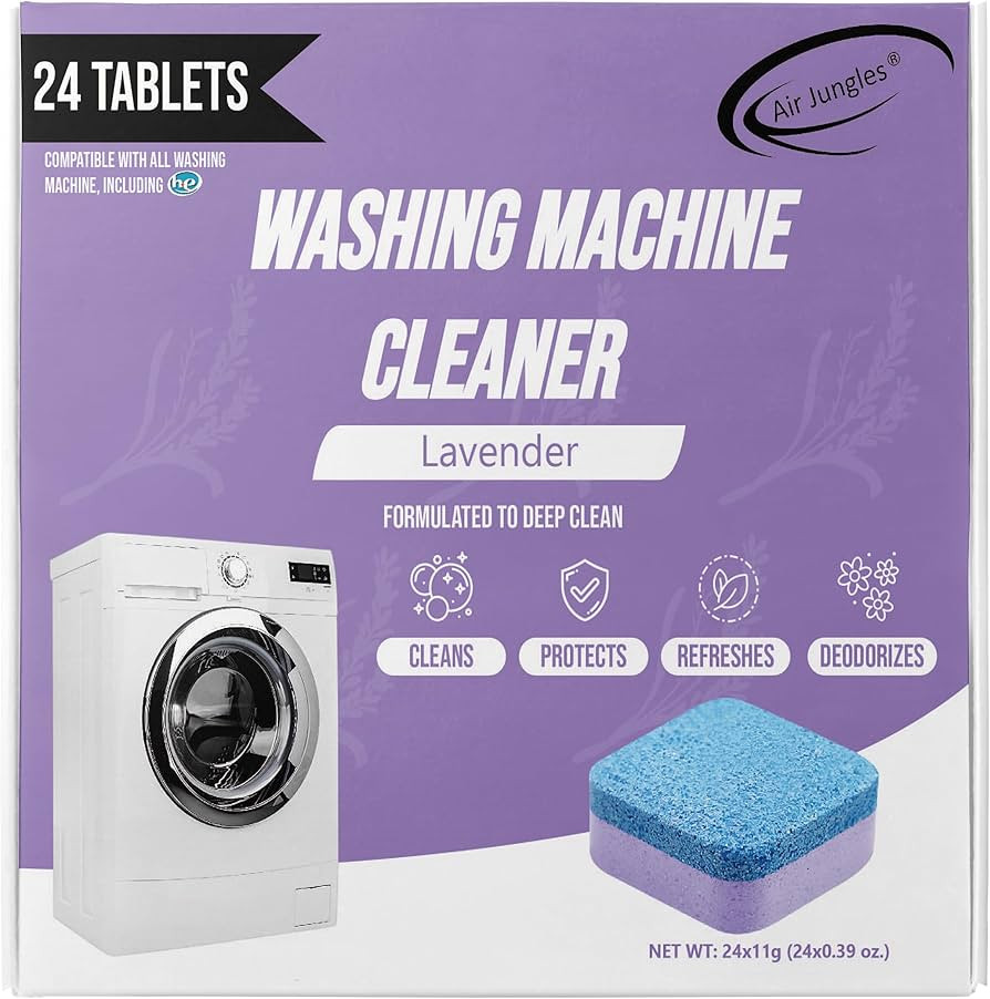 Air Jungles Washing Machine Cleaner Tablets 24 Count, Lavender Scent, Deep Cleaning Laundry Washe... | Amazon (US)