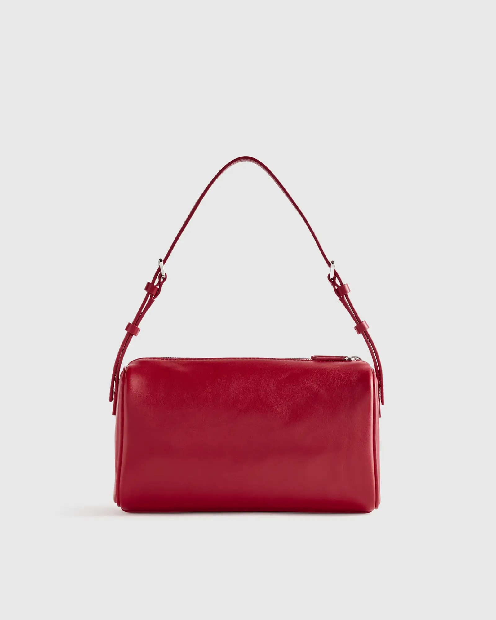 Italian Leather Mini Barrel Shoulder Bag | Quince