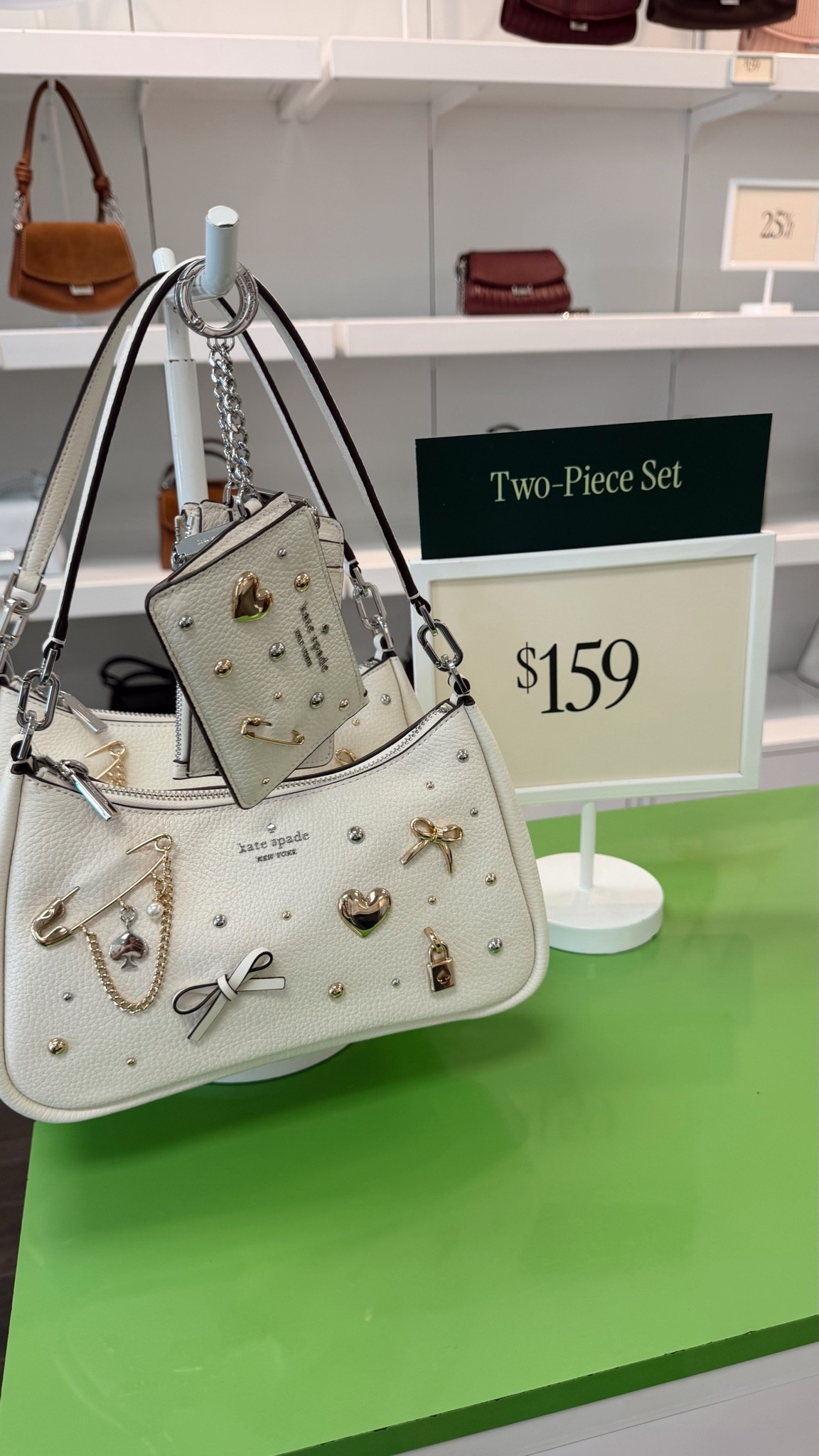 Really great deal going on at Kate Spade right now! 
Charm bag and matching coin pouch. Discounts applied in cart