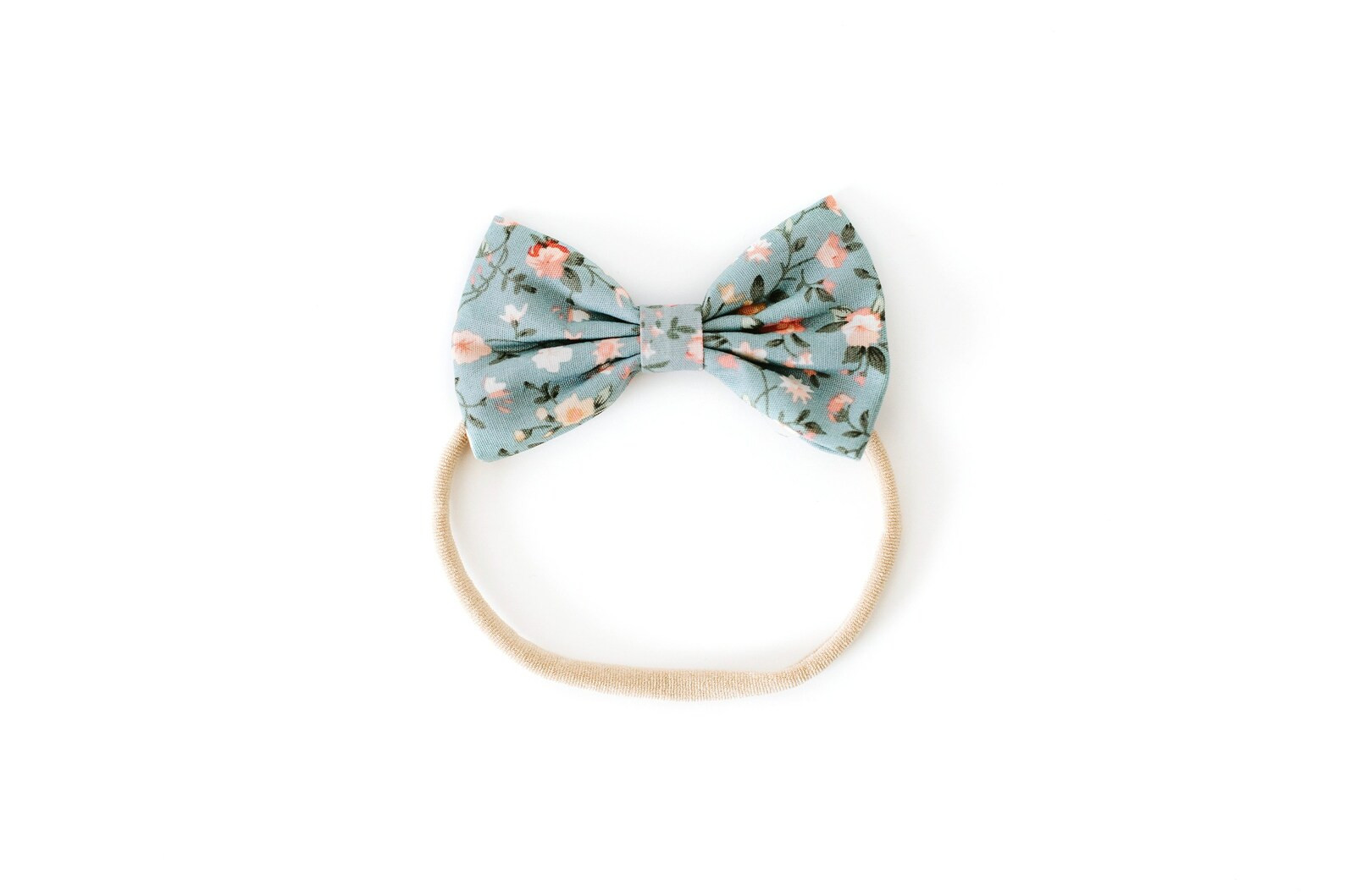 Read the full title
    Floral Bow Headband in Dusty Blue | Etsy (US)