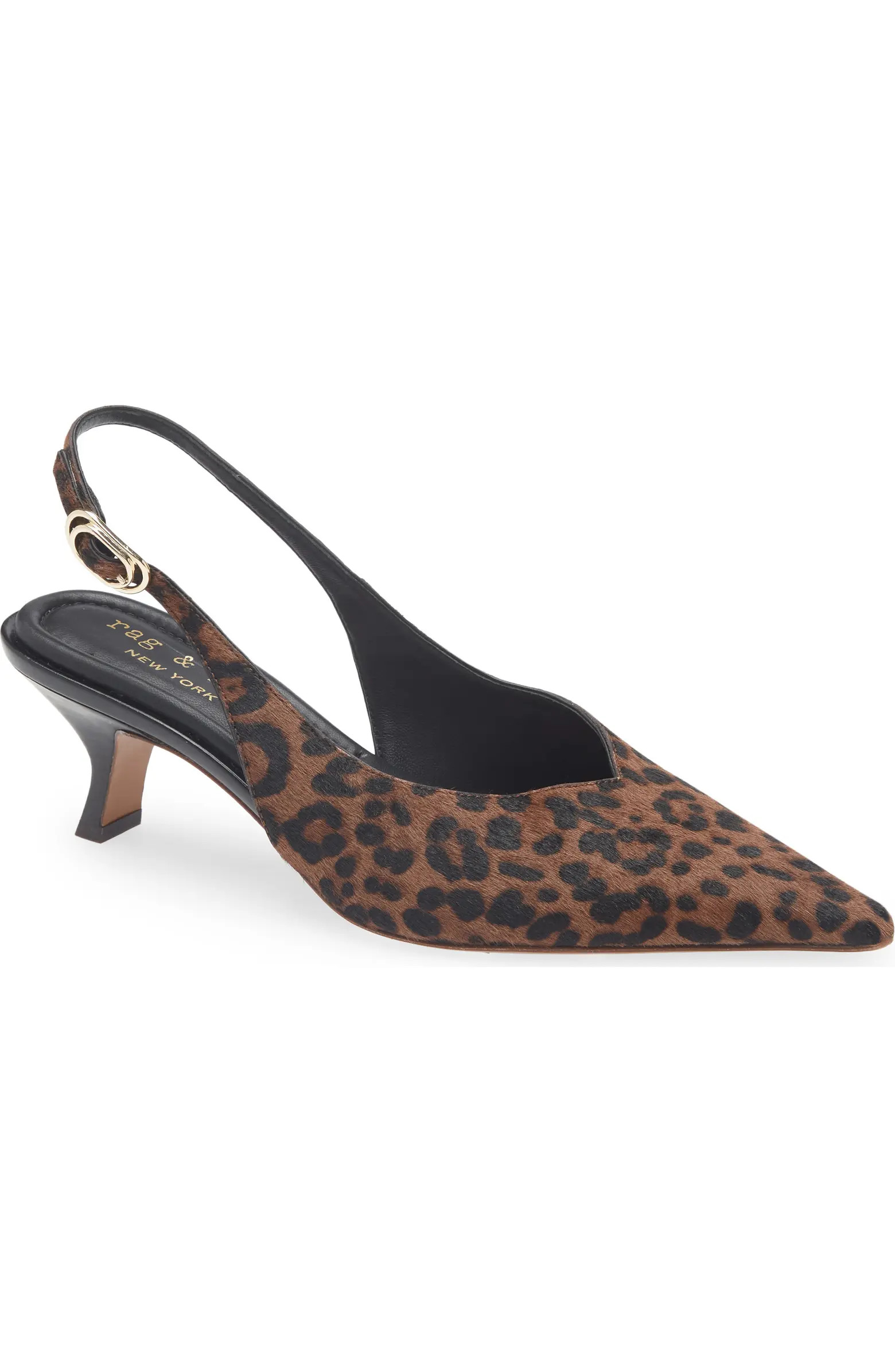 rag & bone Madison Slingback Pointed Toe Kitten Heel Pump (Women) | Nordstrom | Nordstrom