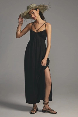 Halter Side-Slit Maxi Dress | Anthropologie (US)