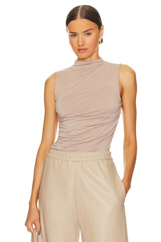 Enza Costa Sleeveless Twist Top in Khaki from Revolve.com | Revolve Clothing (Global)