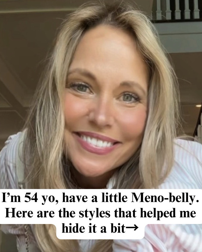 These looks really help with those of us that had the meno-belly suddenly appear out of nowhere! s

#LTKOver40 #LTKMidsize