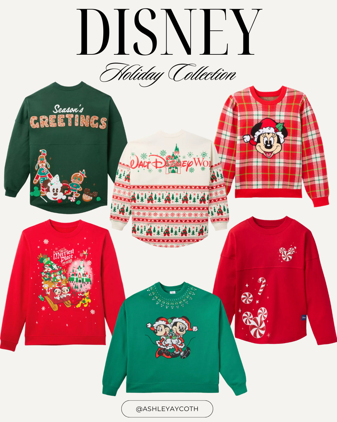 Disney's NEW Holiday 2025 Collection just dropped! Fun Holiday Sweaters,Christmas Disney Spirit Jerseys, and Christmas Disney Sweatshirts! Perfect or your upcoming Christmas Disney Trip, and Mickeys Very Merry Christmas Party! 


 Disney Christmas Outfit, Disney Store holiday, Disney holiday, Disney style, Disney girl, Disney lover, Disney holiday finds,  magic mickeys very merry Christmas party, Disney adult, Disney Christmas outfit idea, Jollywood Nights outfit, Christmas Magic kingdom Outfit, Women's disney outfit Christmas #disneychristmasoutfit #disneychristmas 

 #LTKHoliday #LTKSeasonal #LTKFindsUnder100