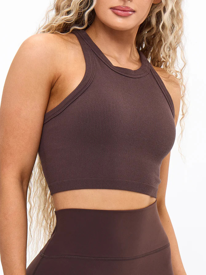 Ribbed Seamless Tank - Stardust | Buffbunny