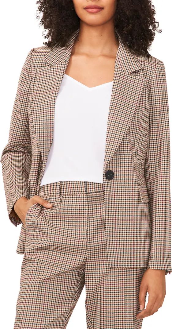 Check One-Button Blazer | Nordstrom