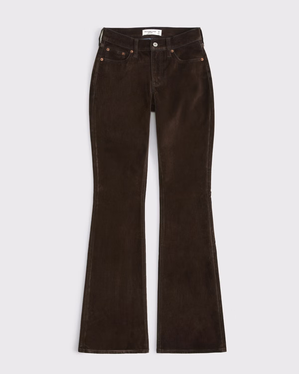 Women's Curve Love Mid Rise Bootcut Jean | Women's Clearance | Abercrombie.com | Abercrombie & Fitch (US)