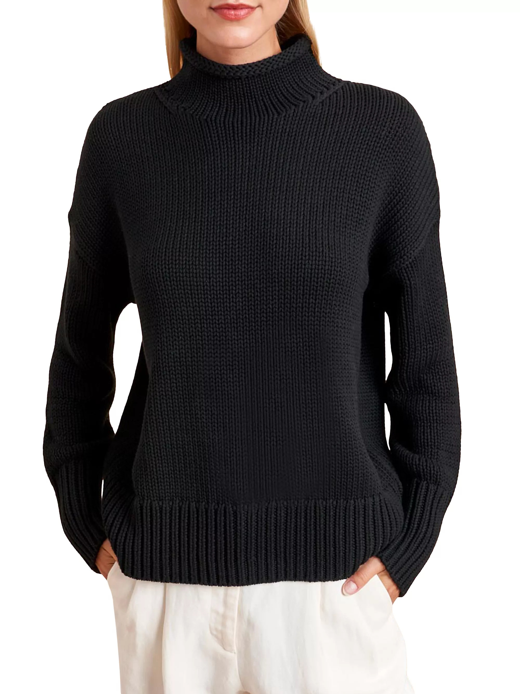 Mock Neck Marina Sweater | Saks Fifth Avenue