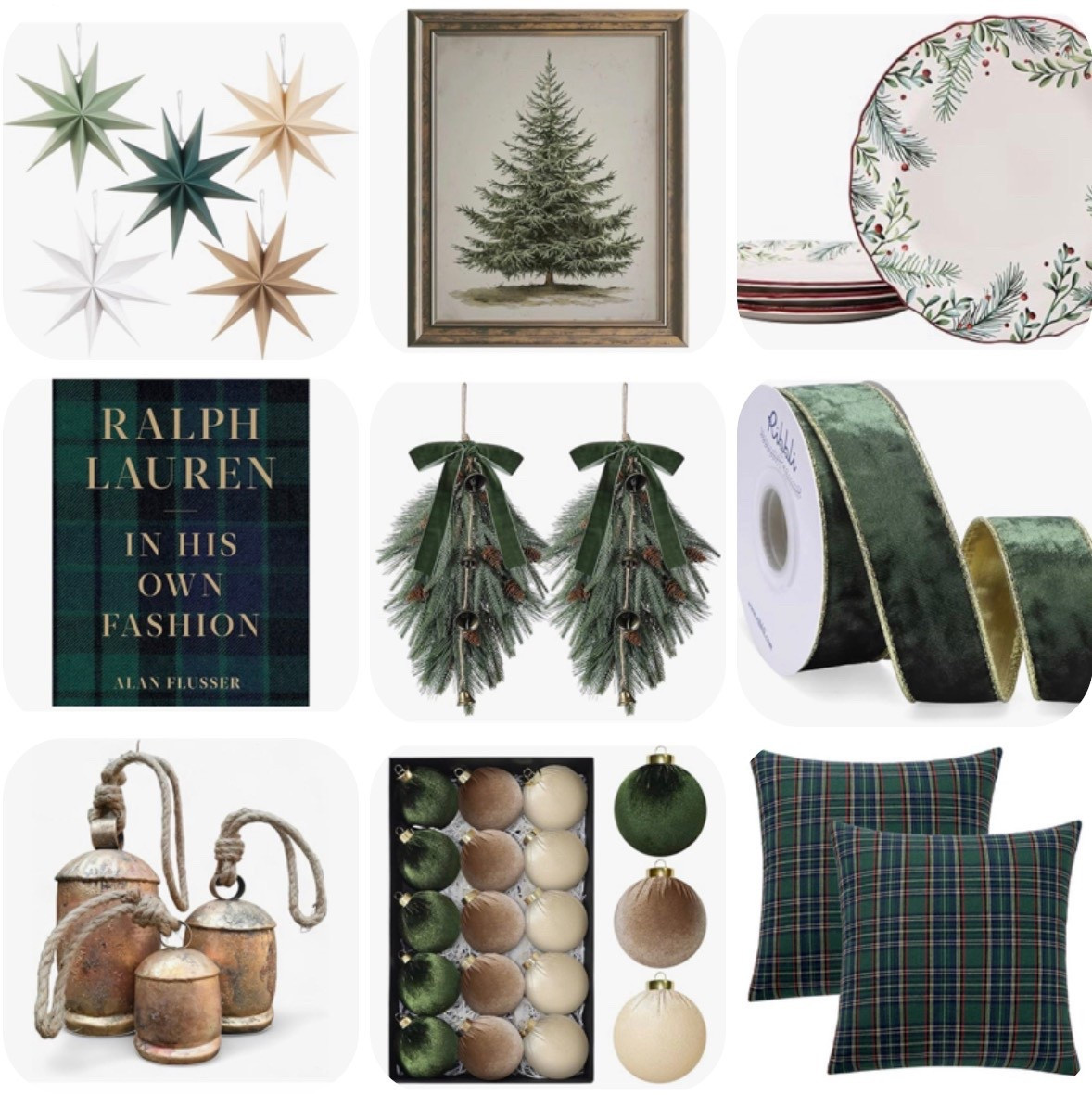 Classic holiday style 🎁 Now trending: Ralph Lauren–inspired Christmas decor, green velvet ribbons, gold accents, plaid pillows, classic Christmas home, #ralphlaurenhome #christmasdecor

#LTKHome #LTKHoliday #LTKCyberWeek