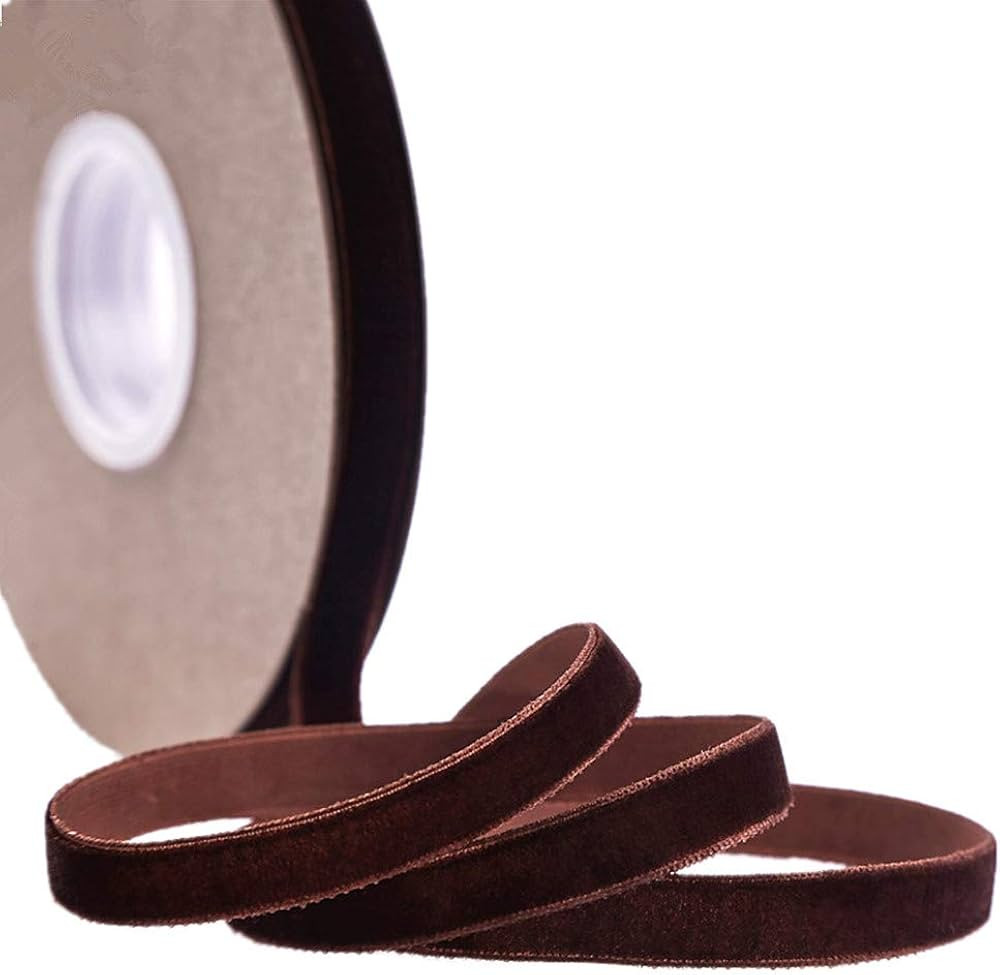Ribbon for Crafts -Wholesale Bulk 20 Yard 3/8 5/8 1Inch Velvet Ribbon for Gift Package Wrapping F... | Amazon (US)