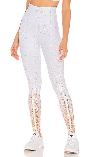 Beyond Yoga Ombre High Waisted Legging in White & Rose Gold Speckle | Revolve Clothing (Global)