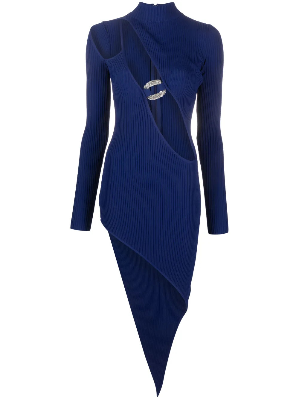 The DetailsFinal SaleDavid Komaasymmetric cut-out ribbed dressImportedHighlightsroyal blue stretc... | Farfetch Global