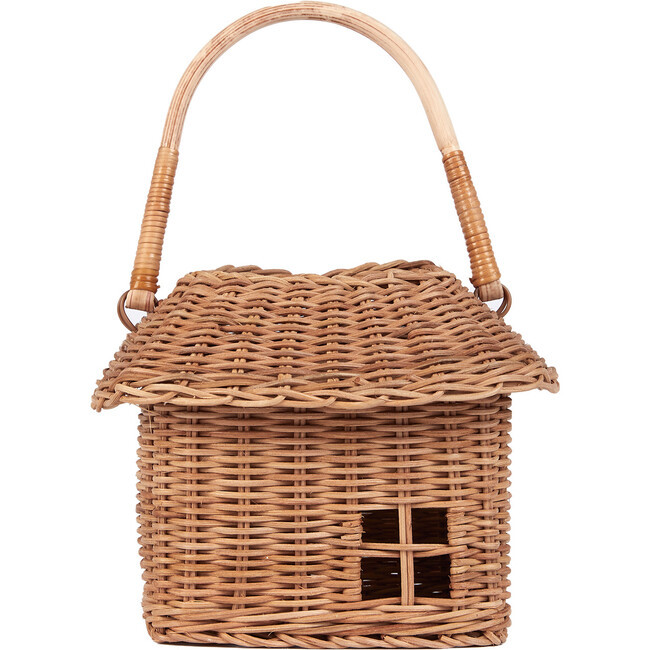 Rattan Hutch Small Basket, Natural | Maisonette