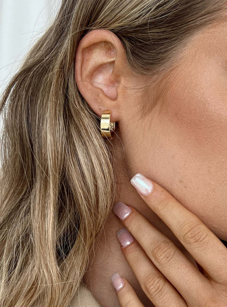 Archo Gold Plated Earrings | Princess Polly US
