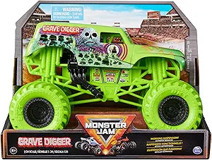 Monster Jam, Official Grave Digger Monster Truck, Collector Die-Cast Vehicle, 1:24 Scale, Kids To... | Amazon (US)