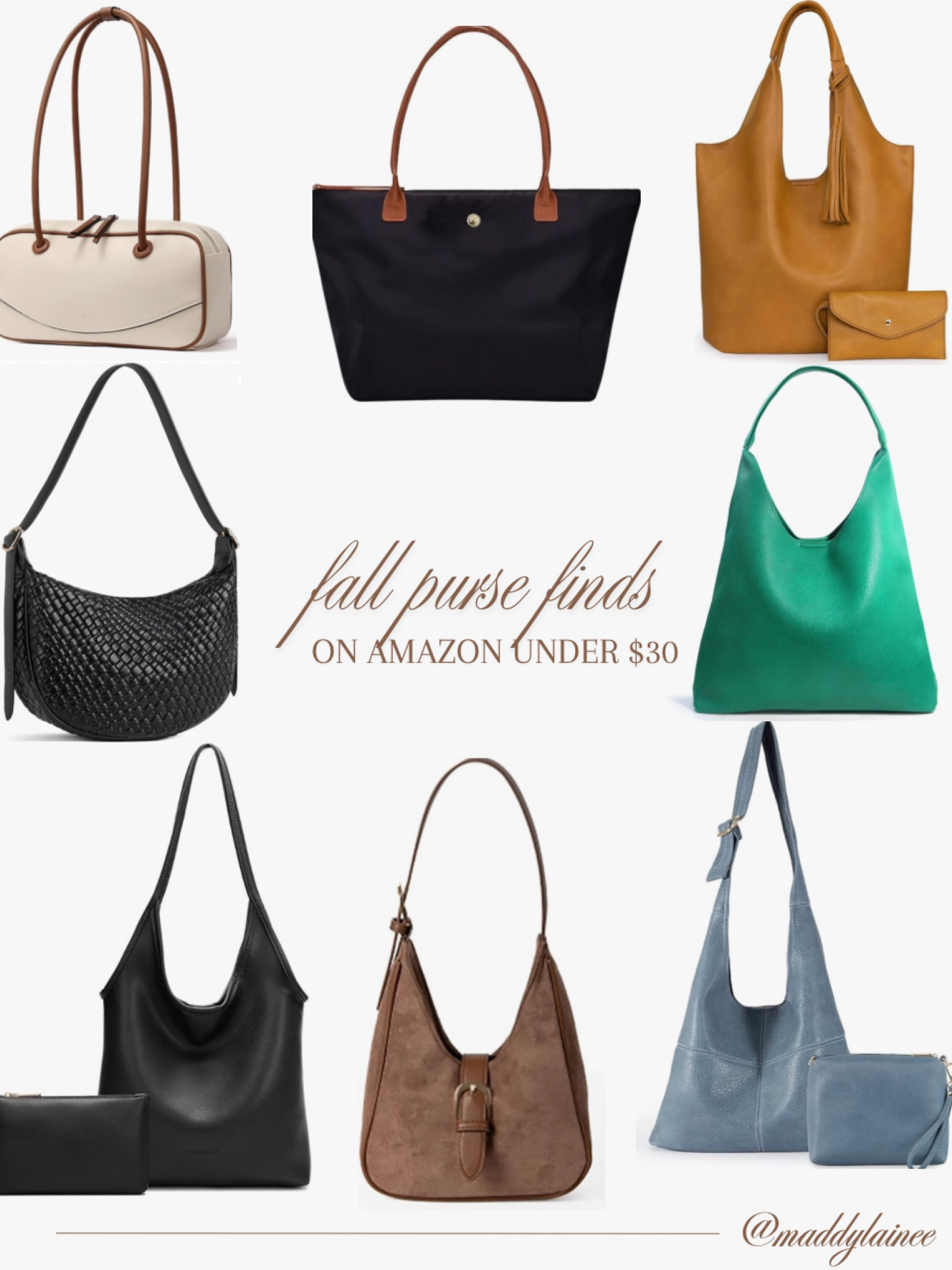 Purse finds for fall under $30 on Amazon!!  Pair with bag charms & a cute fall fit — all at an affordable price. 

#LTKFallSale #LTKFindsUnder50 #LTKItBag