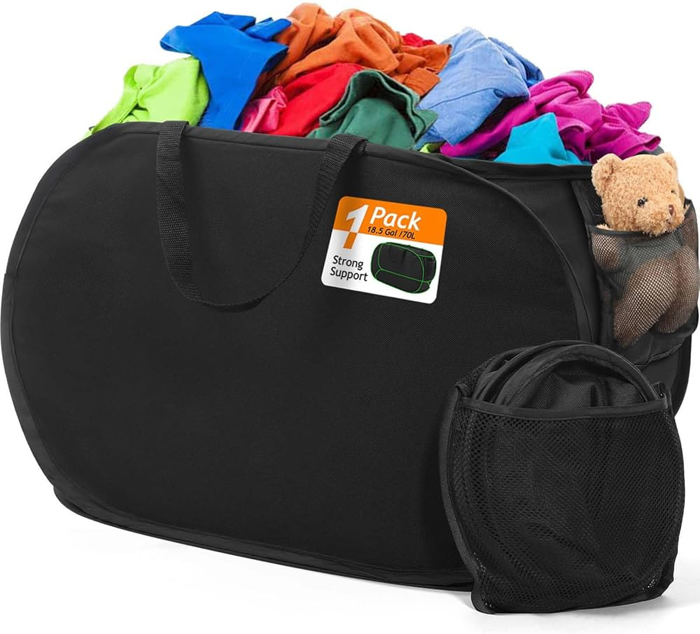 2024 Upgraded Oxford Pop-up Laundry Hamper, 70L(18.5 Gal) Quality Laundry Basket with Durable Han... | Amazon (US)