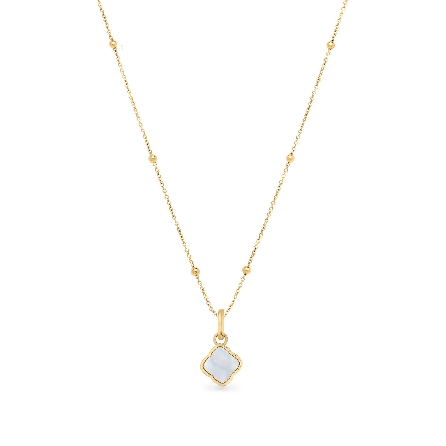 Pearl Clover Necklace (Gold) | Abbott Lyon