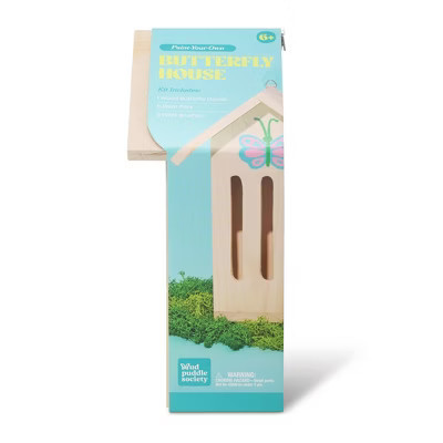 Mud Puddle Society Line Modern Butterfly House Garden Art Kit | Target