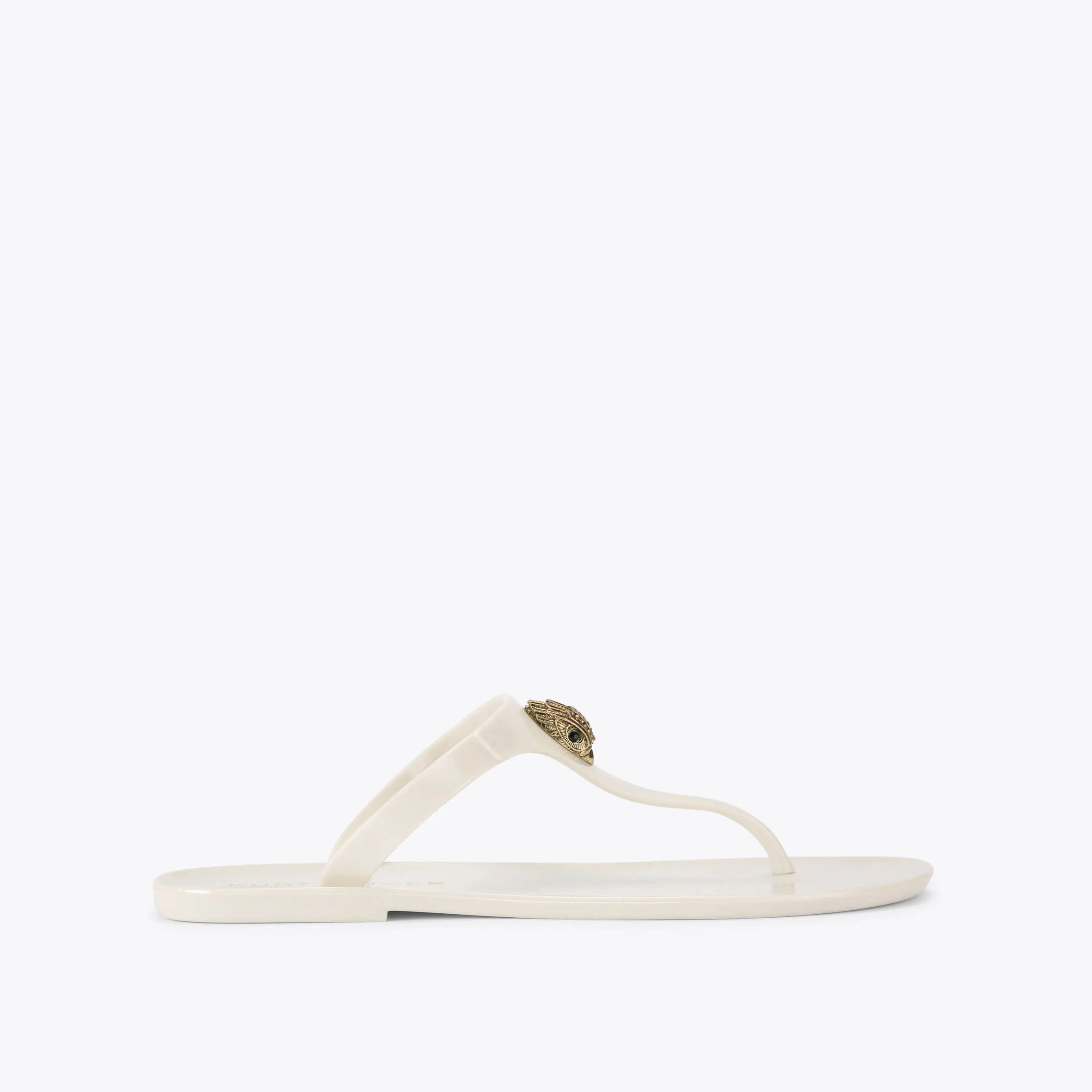MADDISON T-BAR Bone Slip On Sandal by KURT GEIGER LONDON | Kurt Geiger US