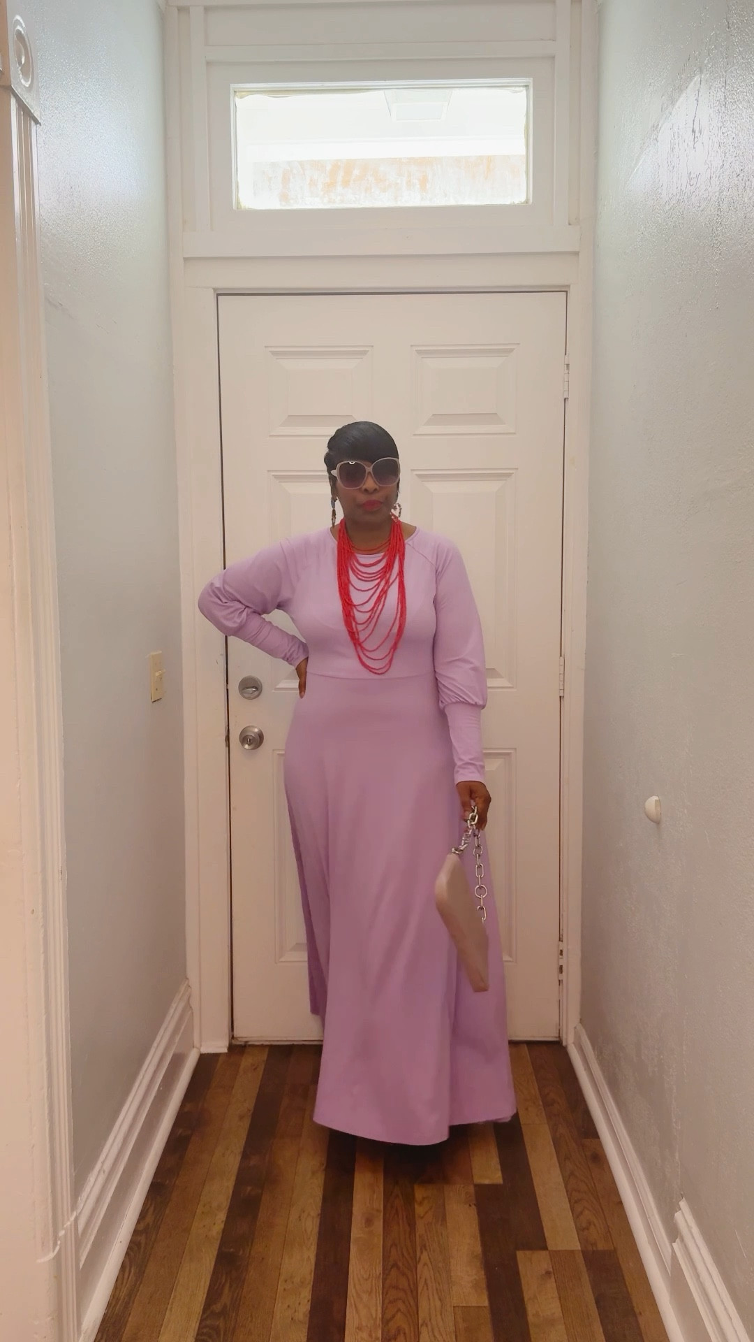 Bishop sleeve maxi and a waterfall necklace 

#LTKFindsUnder50 #LTKSeasonal #LTKStyleTip