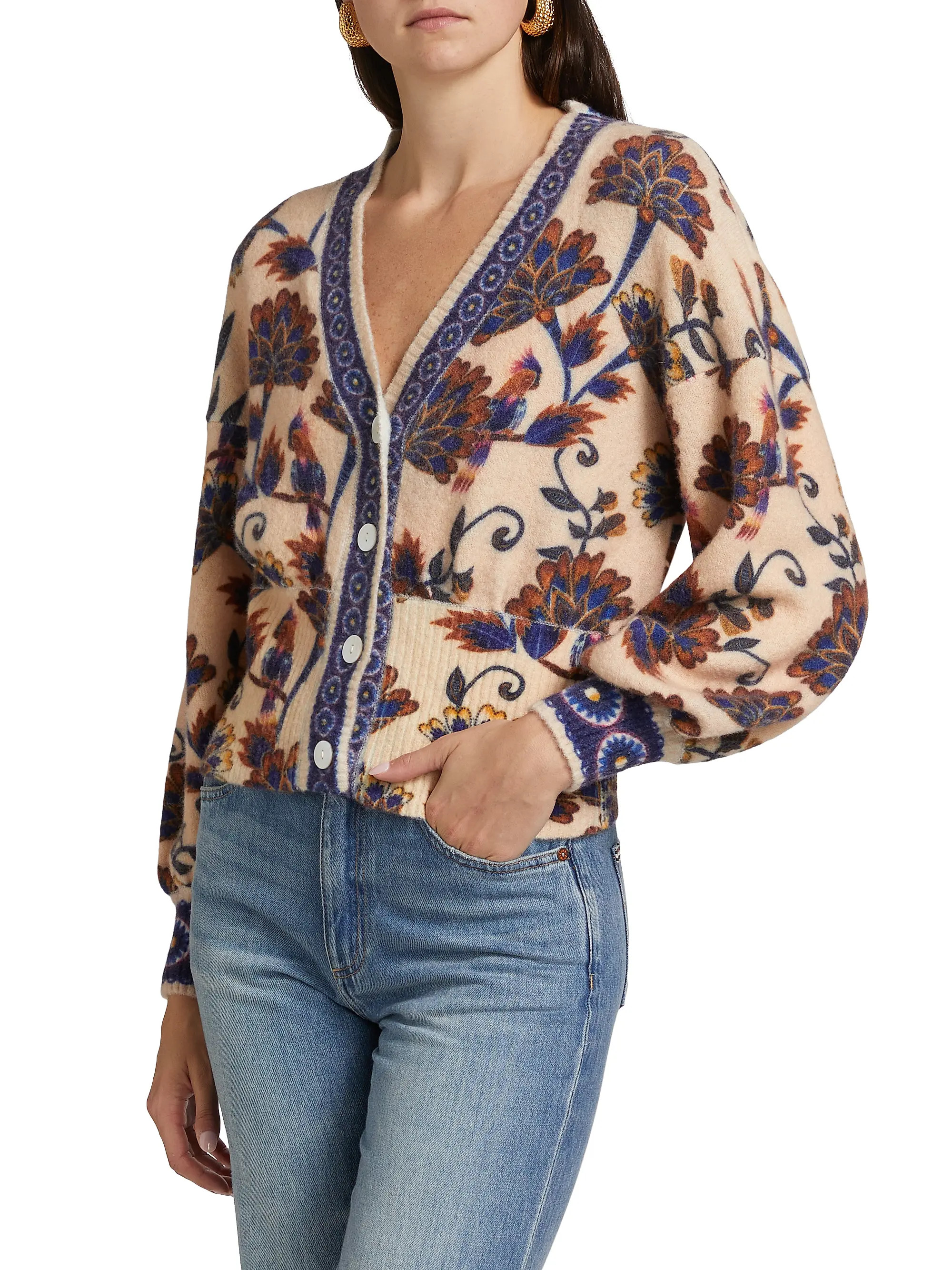 Ainika Floral Knit Cardigan | Saks Fifth Avenue