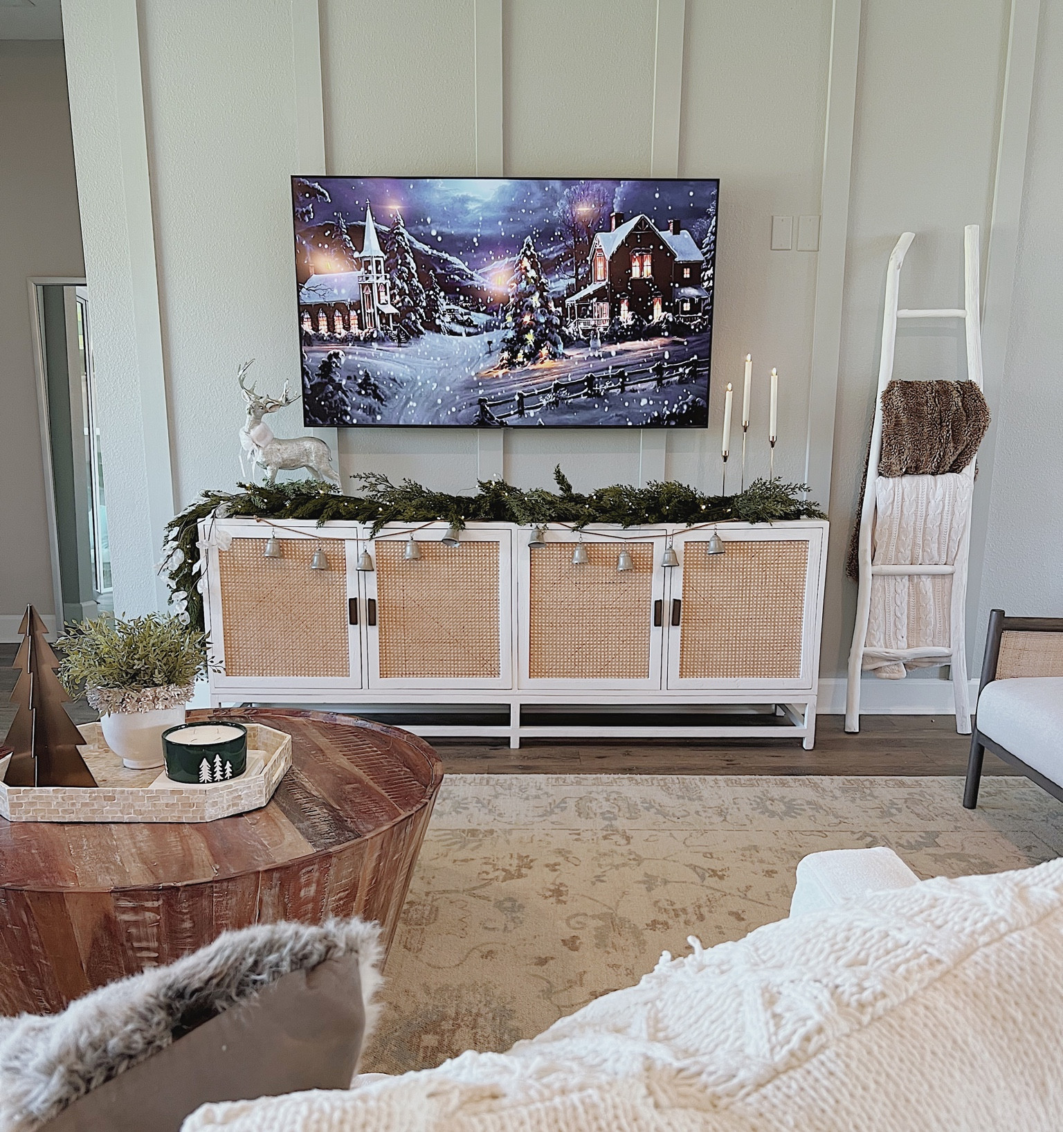 Rattan sideboard, tv console, living room, media cabinet, coastal living room 

#LTKhome #LTKsalealert #LTKFind