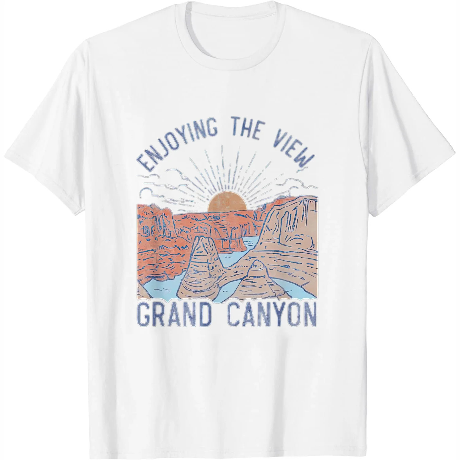 Trendy Enjoying The View Grand Canyon Womens T-Shirt White | Walmart (US)