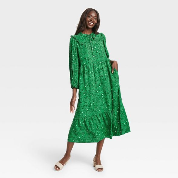 Women's Balloon Long Sleeve Dress - Who What Wear™ | Target