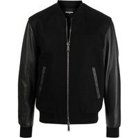 Dsquared2 Men's Black Wool Outerwear Jacket | Stylemyle (US)
