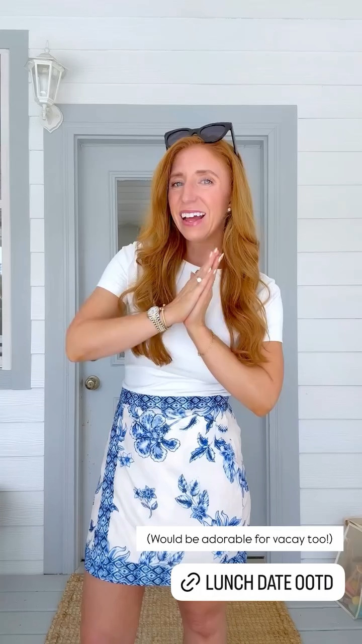 (Would be adorable for vacay too!) 


Casual summer outfit 
Brunch outfit 
Date outfit 
Wrap skirt 
Tropical outfit 
Vacay style 
Vacation outfit 
Amazon fashion 
Amazon finds 
White tee
Resort wear 


#LTKTravel #LTKdayinmylife #LTKootd