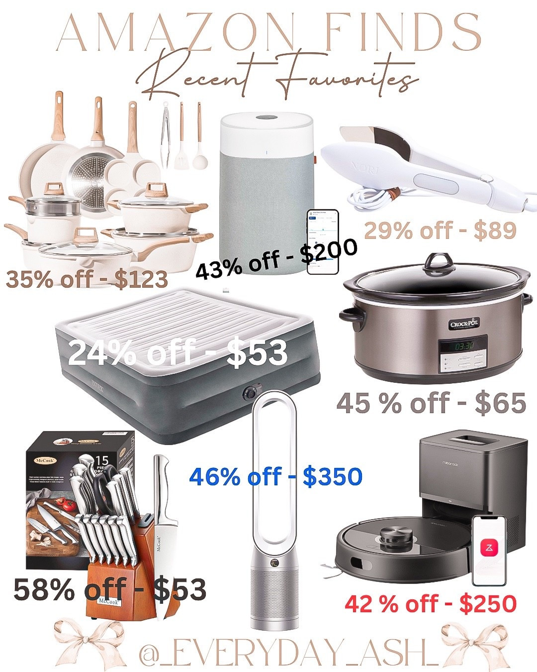 AMAZON PRIME DEAL DAYS 🎉🎉

Cookware, Amazon kitchen finds, air purifier , nori iron, blow up mattress, crockpot, kitchen knives, air conditions , dyson , vacuum, Amazon home finds, Amazon sales 

#LTKFamily #LTKSaleAlert #LTKHome