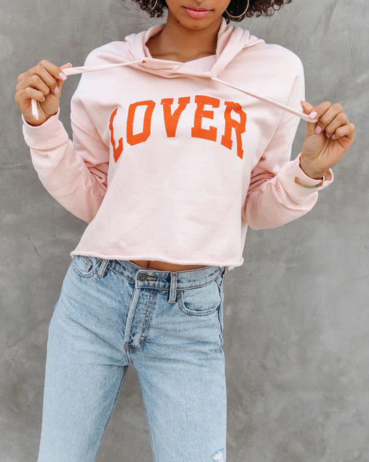 You're My Lover Cropped Hooded Sweatshirt | VICI
