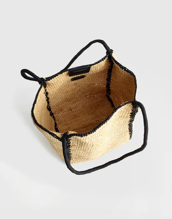 The Lexington Small Tote in Raffia | Madewell