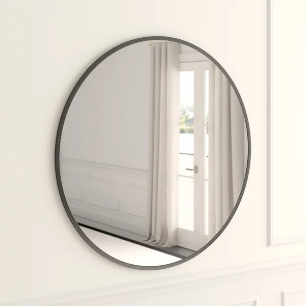Needville Round Metal Wall Mirror | Wayfair North America
