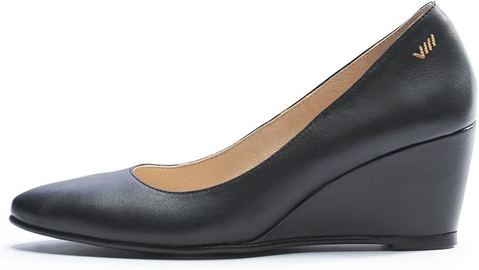 VISCATA Verona Women's Leather Wedge, Spain Handmade Casual Pump Comfortable Shoes with a Sturdy ... | Amazon (US)