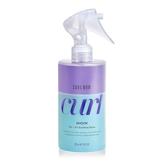 COLOR WOW Curl Wow Shook Mix + Fix Bundling Spray – Shake-to-activate spray combines powerful h... | Amazon (US)