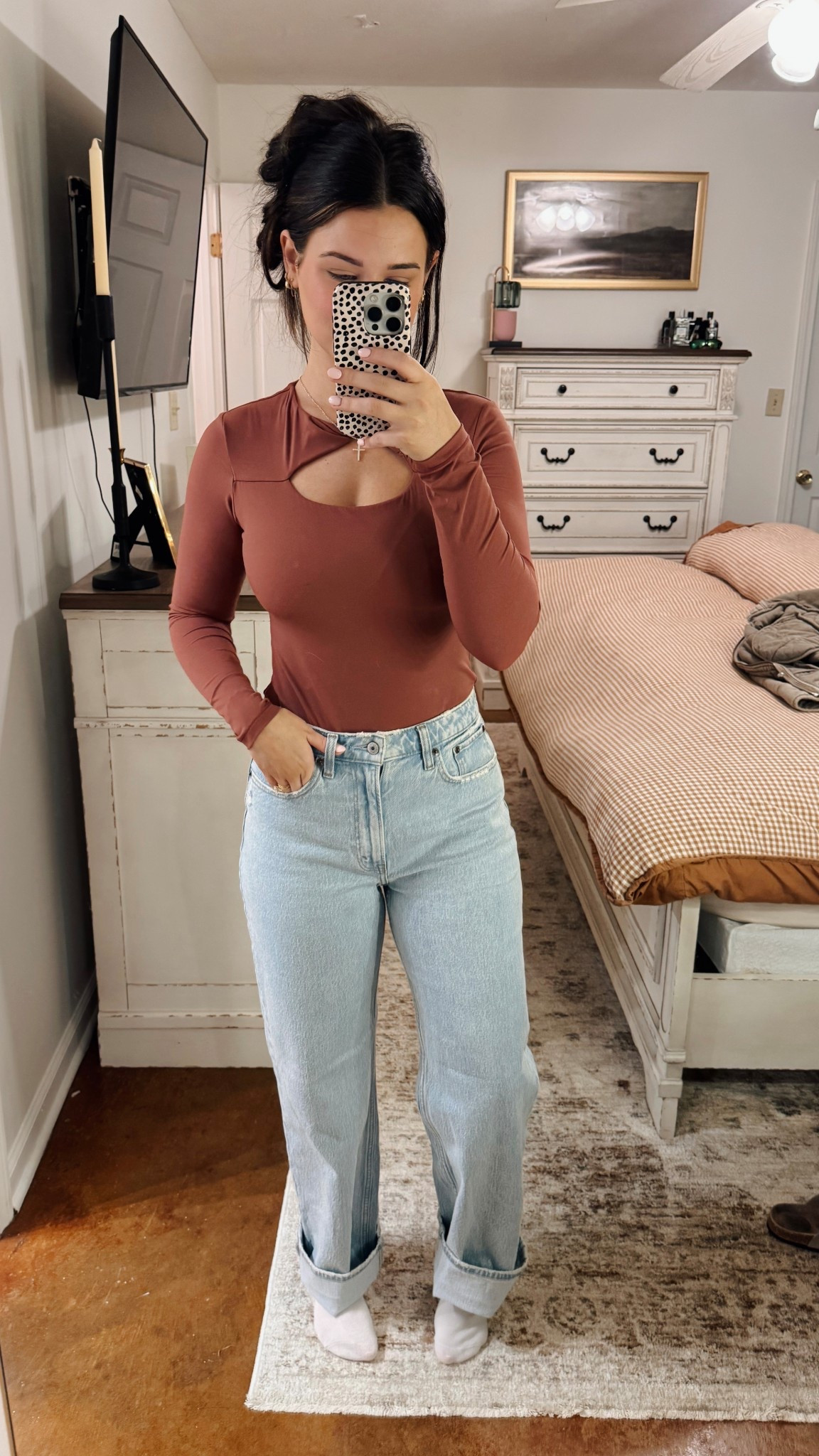 i fear i have found the PERFECT pair of jeans😭 size 27  

#LTKootd