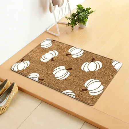 Shopslong Thanksgiving Doormat Pumpkin Doormat Welcome Mats Outdoor Indoor for Apartment Front Door  | Walmart (US)
