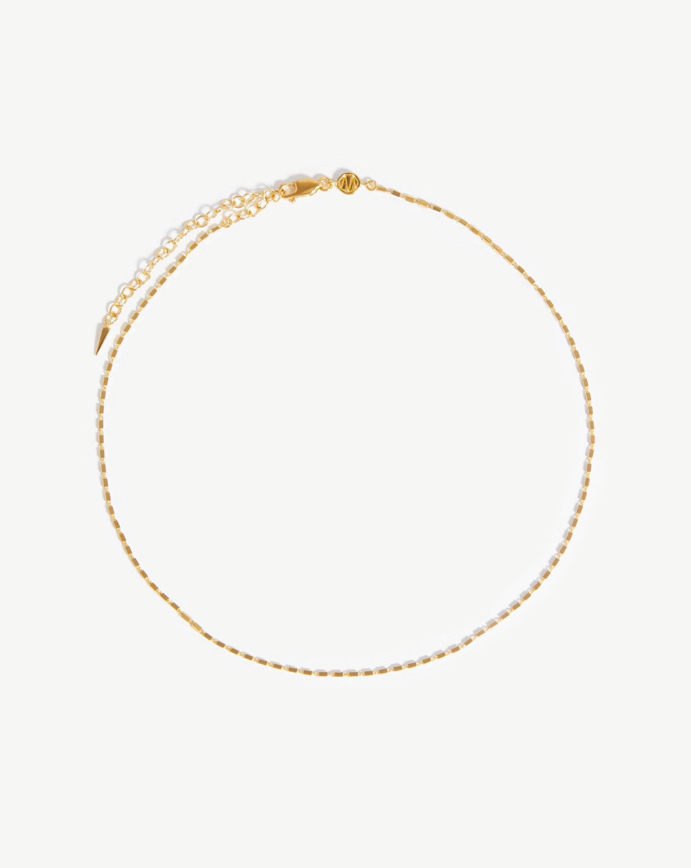 Box Link Chain Choker | 18ct Gold Plated Vermeil | MIssoma UK