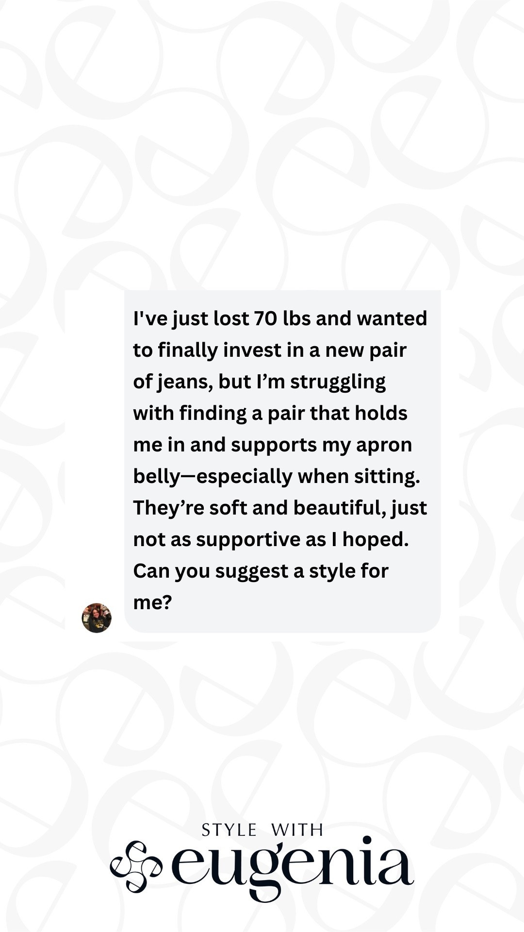 First, you are not a lone. Many struggle to find jeans and pants that fit just right. There are 4 styles I recommend for smoothing an apron belly. I’ve tagged them below. Please let me know how they work out for you! 

#LTKgrwm #LTKMidsize #LTKootd