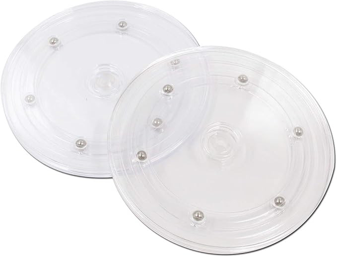 FarBoat Lazy Susan 2Pcs Plastic Turntable 6inch Acrylic Turntable Heavy Duty Organizer Bearings H... | Amazon (US)