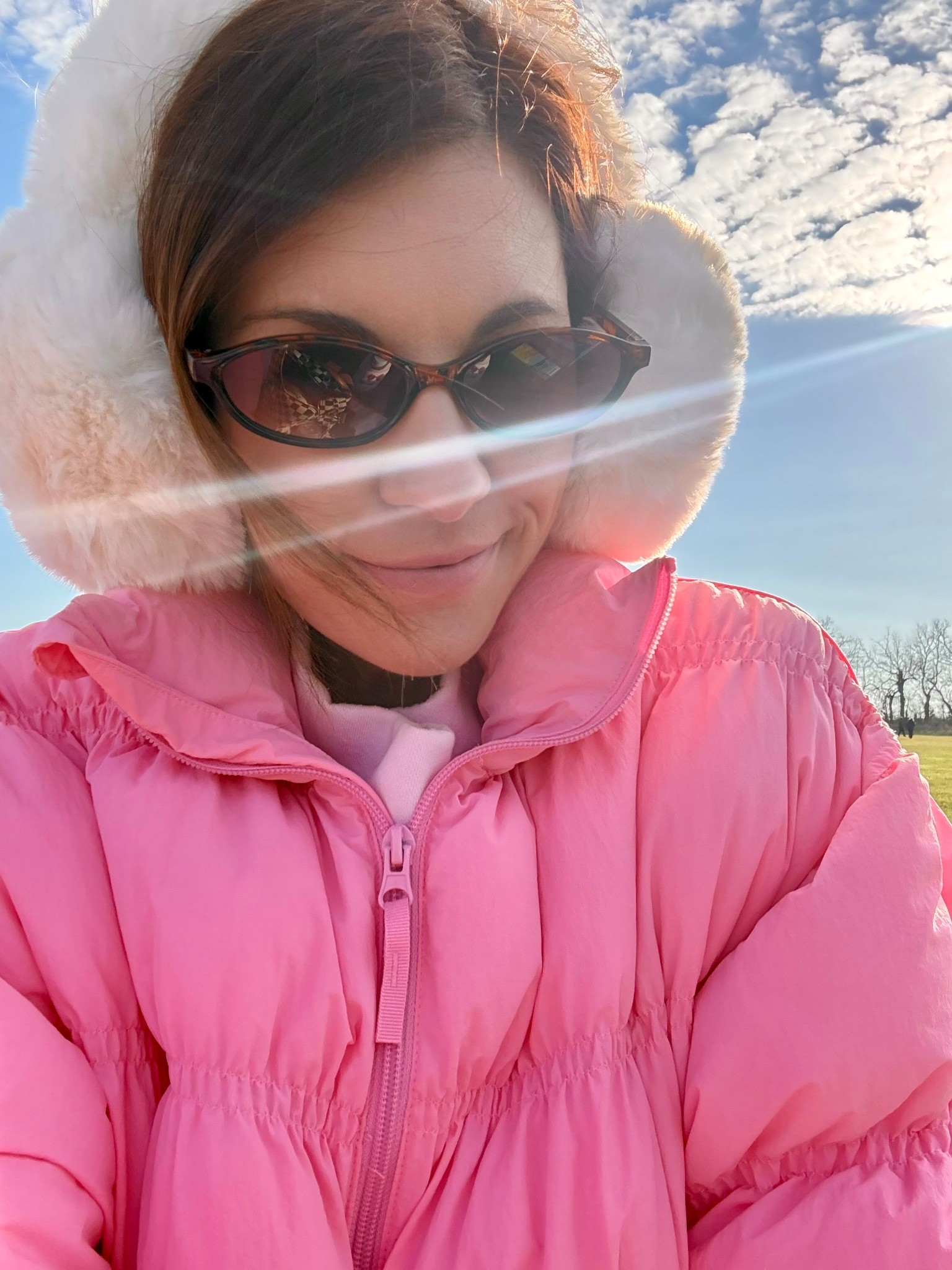 Chilly spring morning soccer game! - love this hot pink @Target puffer and these @amazon sunglasses are so good! 

Oval sunglasses | earmuffs | target finds | target fashion | amazon finds | 90’s style sunglasses | oval cat eye sunglasses 

#LTKootd #LTKSaleAlert #LTKmomlife