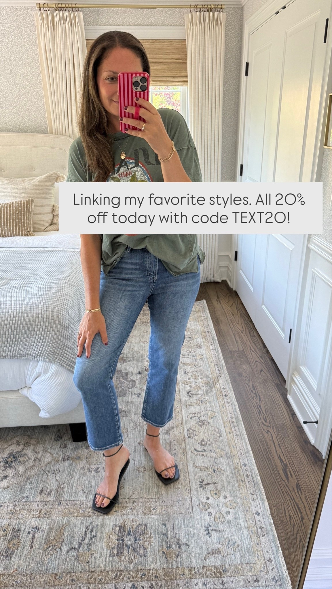 The best pair of jeans!! True to size, the perfect amount of stretch and so flattering. 20% off today with code TEXT20!

#LTKSaleAlert #LTKootd #LTKdayinmylife